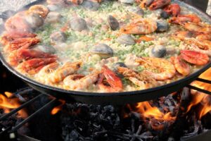 paella, lena, mixed, valencian, seafood, shrimp, prawn, fire, spanish food, mediterranean, rice, clams, valencian paella, paella, paella, paella, paella, paella, seafood, spanish food, spanish food